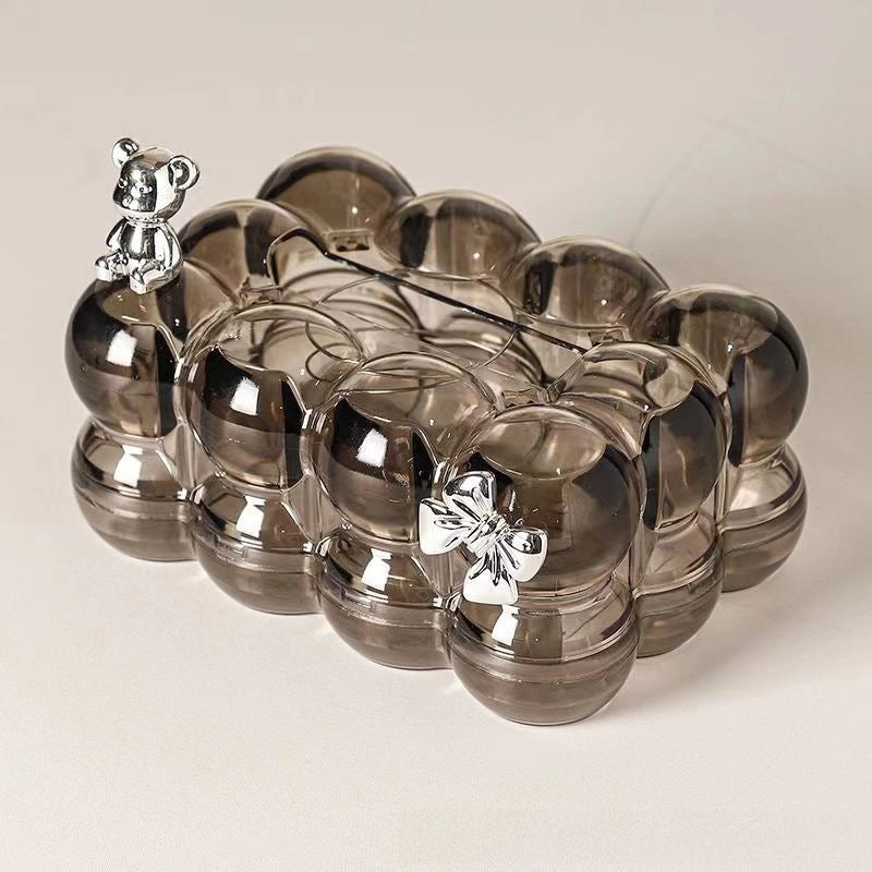 Nordic Luxury Transparent Tissue Box for Living Room Coffee Table | Home Decor Accessories