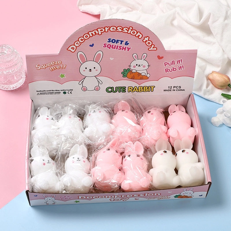 Cute Squishy Rabbit Toy Soft Stress Relief Plastic Animal Toy|Squishy Toys & Stress Relievers