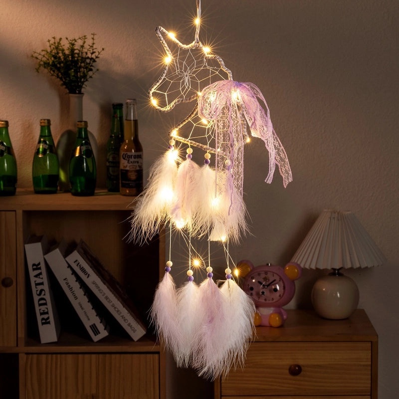 Elegant Feather Dreamcatcher Wall Art | Home Decor