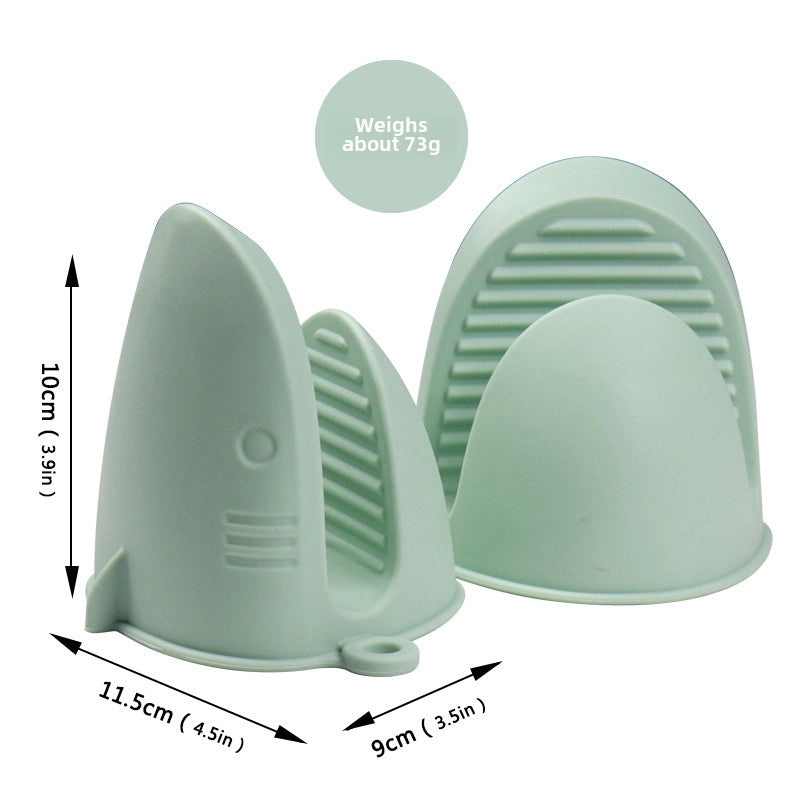 高温耐热鲨鱼硅胶防烫夹|厨房用品和烹饪工具