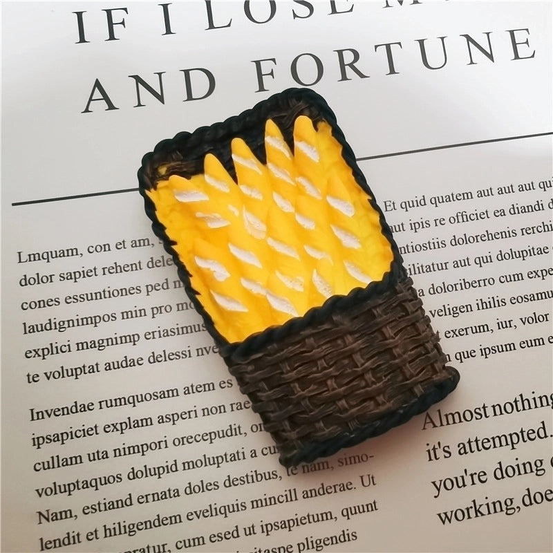 Adorable Pineapple Bread Cookie Fridge Magnet Made of Synthetic Resin|Home Decor & Kitchen Accessories