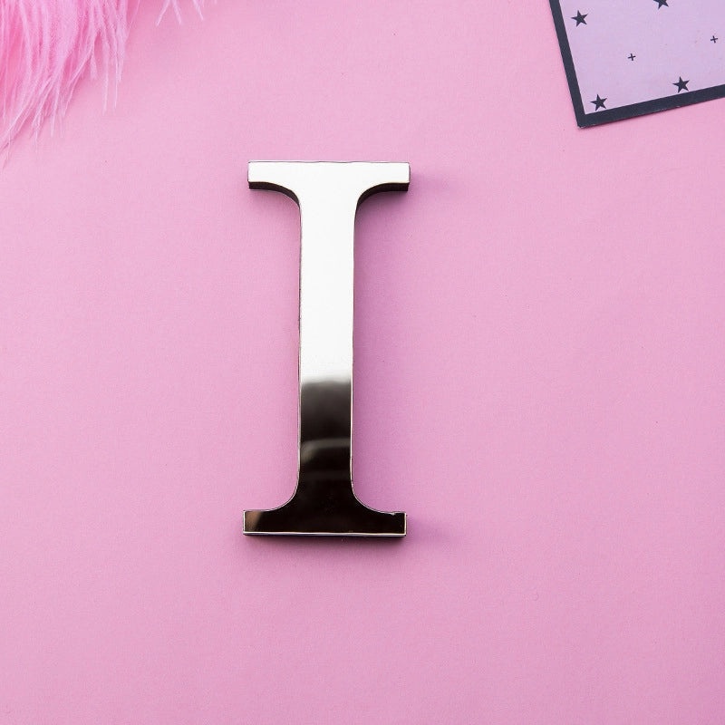 Golden Acrylic Mirror Letters Wall Decal EVA Foam Art Creative Home Decor | Home Decor & Wall Stickers