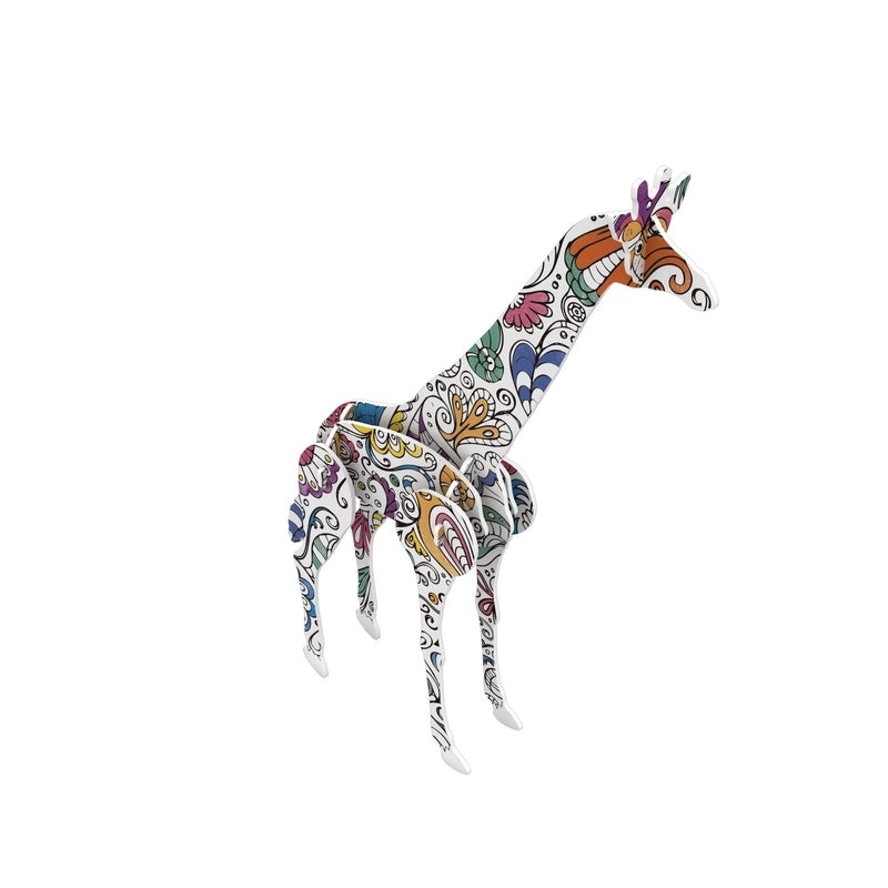 Kids 3D Dinosaur Graffiti Puzzle Toy Set DIY Animal Car House Painting Craft | Children's Creative Toys