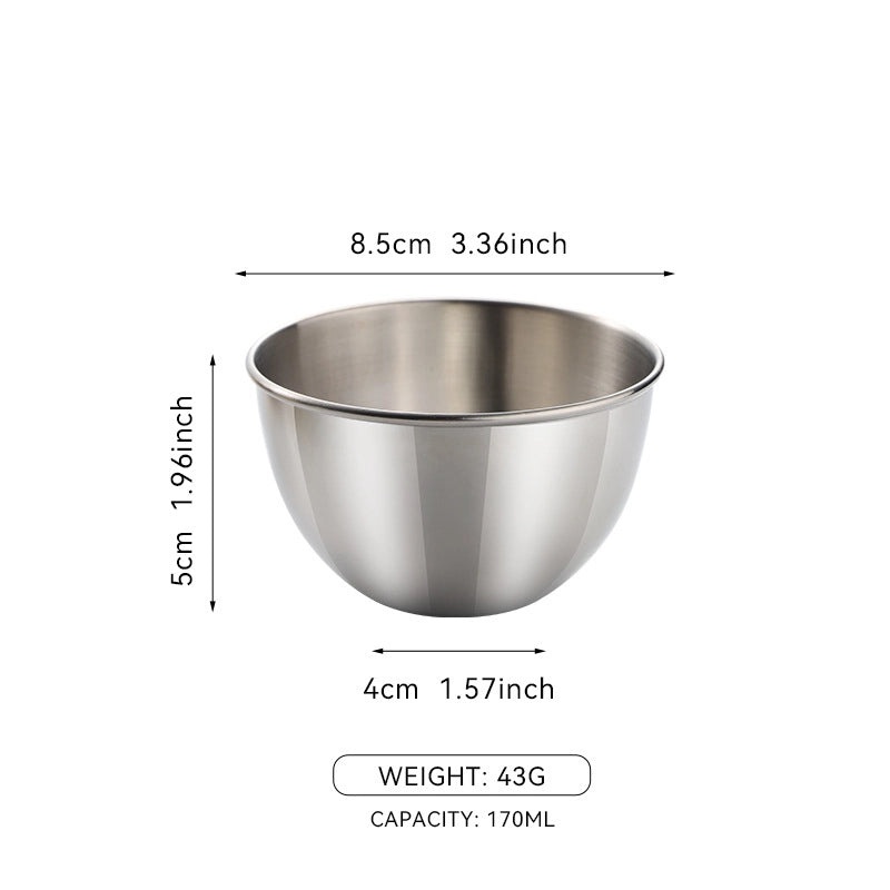 Stainless Steel Small Sauce Bowl Set with Spoon, Golden Dip Dish for Sushi, Jam, and Seasoning | Kitchen & Dining Accessories