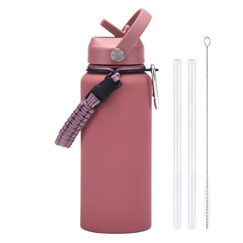 Stainless Steel Water Bottle Single Piece Casual Solid Color | Drinkware & Hydration