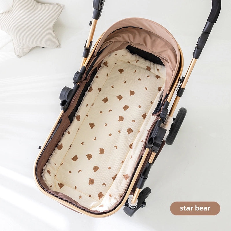 Universal Baby Stroller Cushion Thickened Cotton Double-Sided Machine Washable Soft Padding|Baby Stroller Accessories