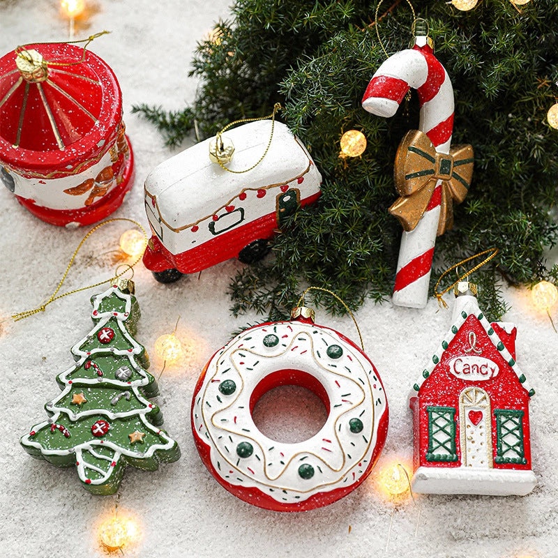 Christmas Tree Cake Hanging Ornament Cute Holiday Travel Decoration | Christmas Ornaments