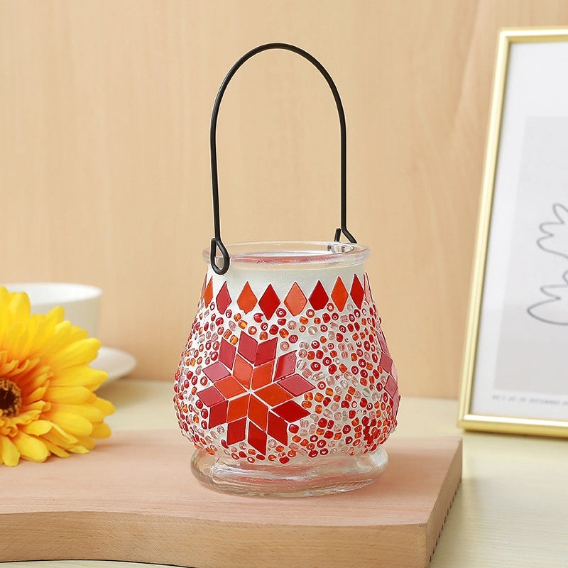 Handcrafted Painted Clay Geometric Glass Seed Beads | Handmade Jewelry Accessories