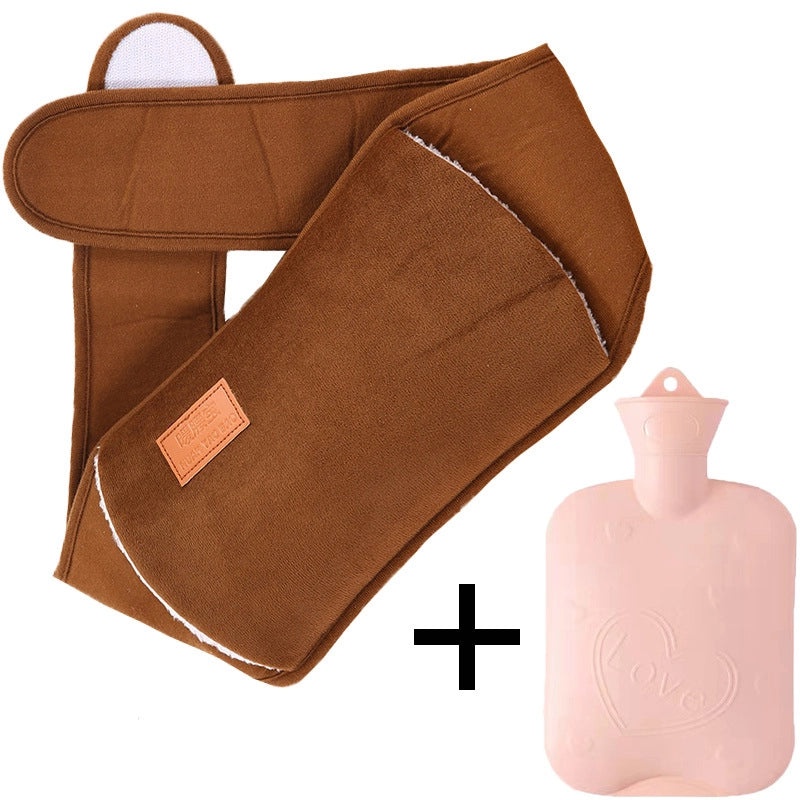 Plush Hot Water Bag with Protective Belt for Waist and Hands Warmth | Home & Personal Care