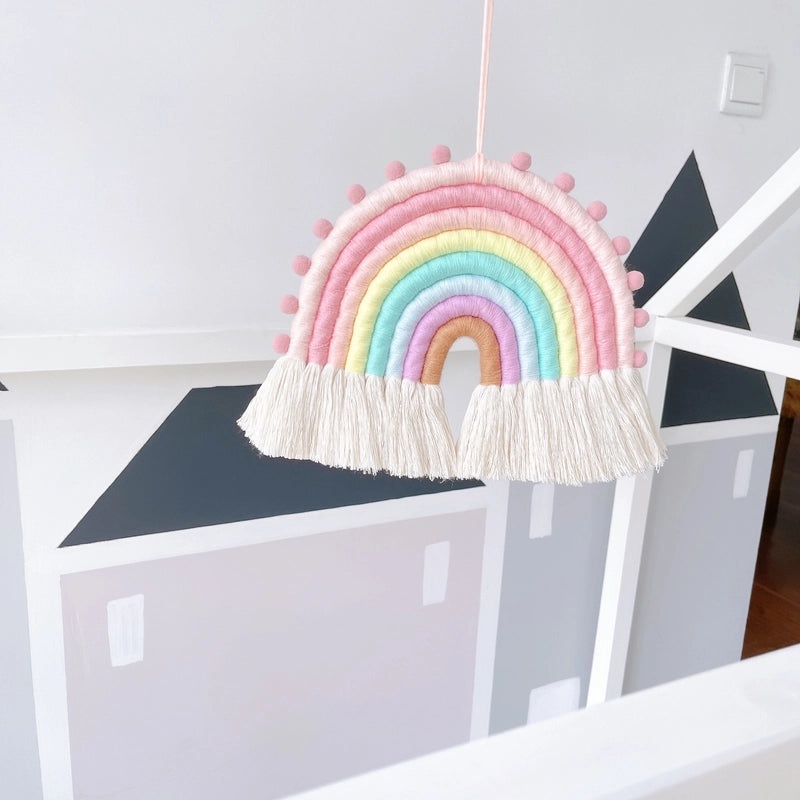 Nordic Rainbow Woven Hanging Ornament for Kids Room Wall Decor|Home Decor Ornaments