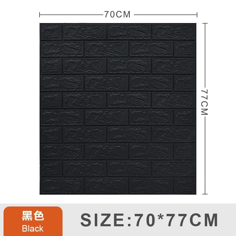 3D Foam Wall Stickers Self-Adhesive Waterproof Stereoscopic Bedroom Wallpaper Anti-Collision Moisture-Proof|Home Decor Wall Stickers