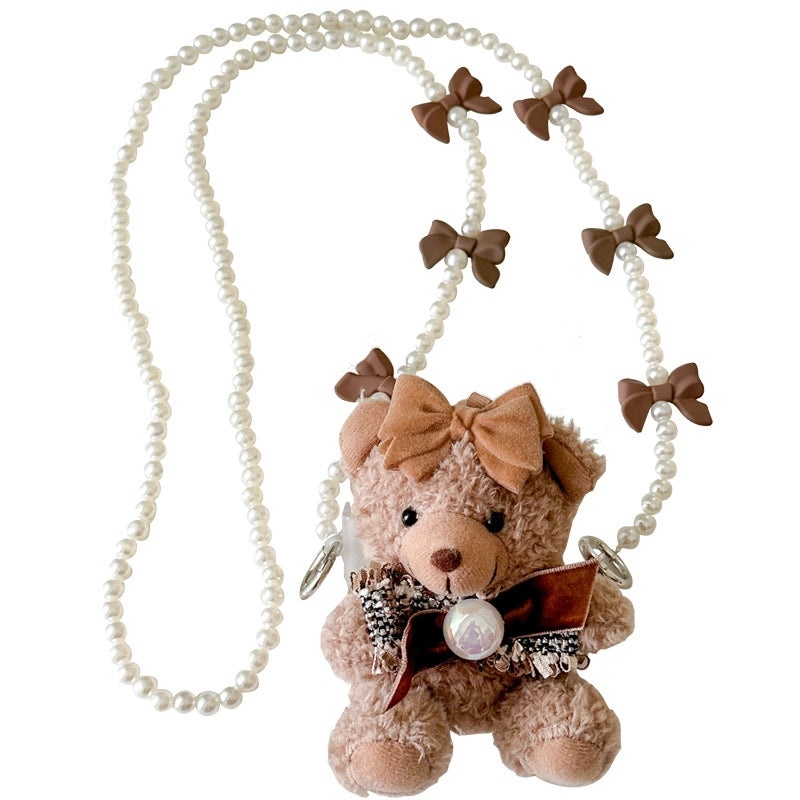 Cute Bear Faux Pearl Plush Toy|Kids Toys & Plush Animals
