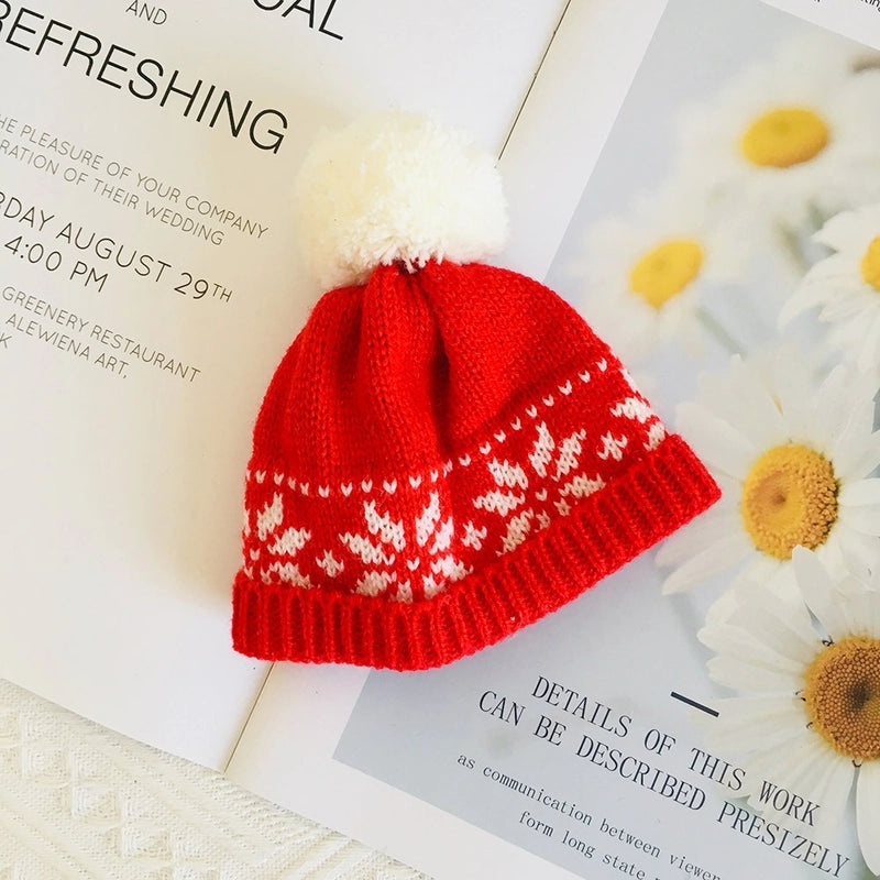 20cm Doll Smiling Wool Hat Knitted Cotton Cap for 20cm Doll Clothes Replacement|Doll Accessories