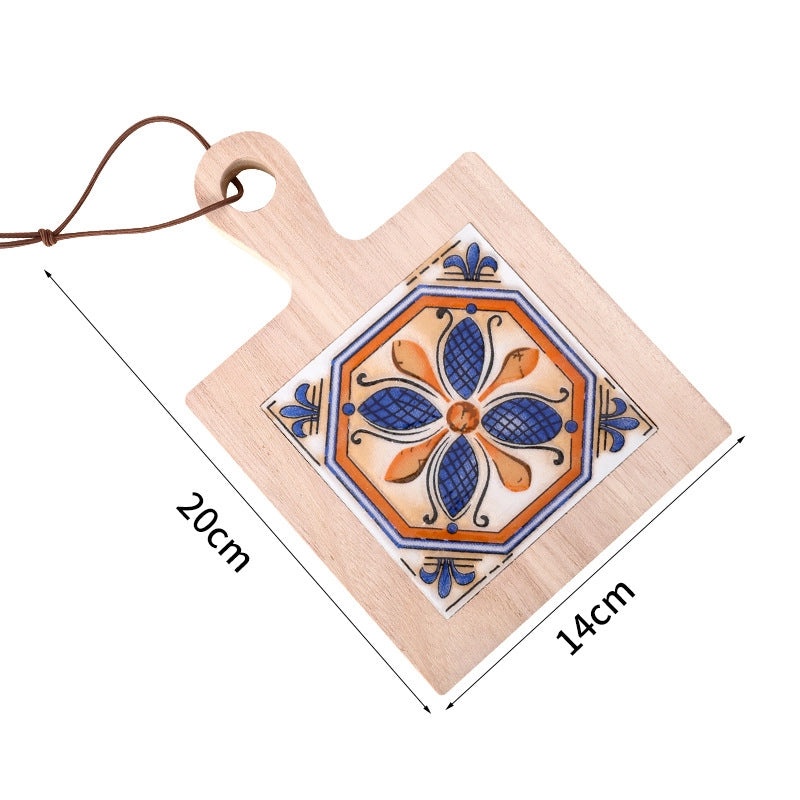 Stylish Geometric Wooden Placemat Single Piece|Home & Kitchen Accessories