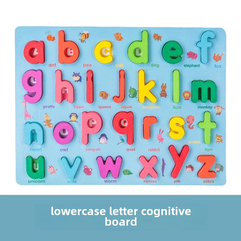 Early Learning Digital Alphabet Wooden Blocks Puzzle for Infants & Toddlers | Educational Toys