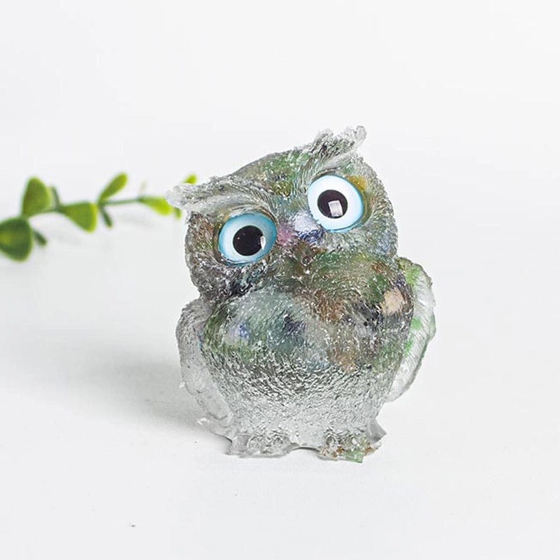 Minimalist Owl Gemstone Agate Decor Crystal Figurines for Home|Home Decor Ornaments