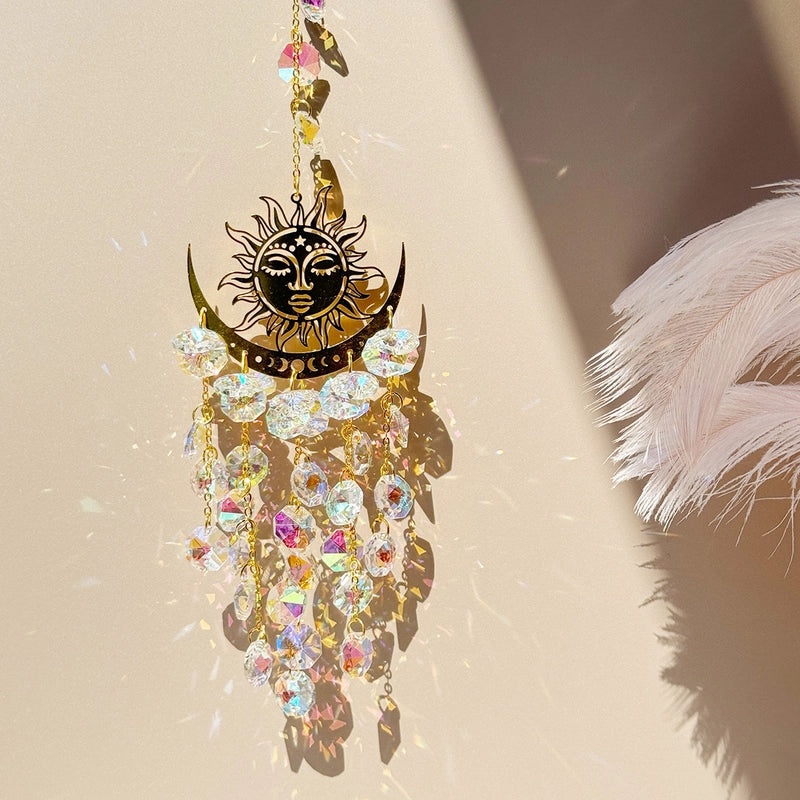 Delicate Sun Crystal Suncatcher for Window Decor | Home Decor