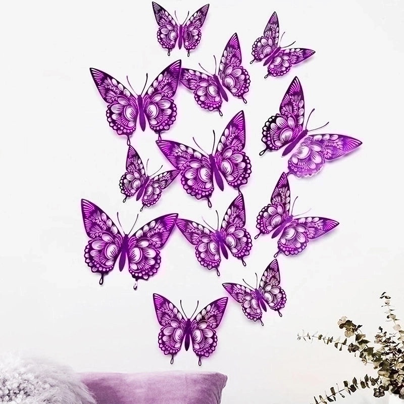 Elegant Iridescent Butterfly Wall Decal for Home Decor|Wall Stickers