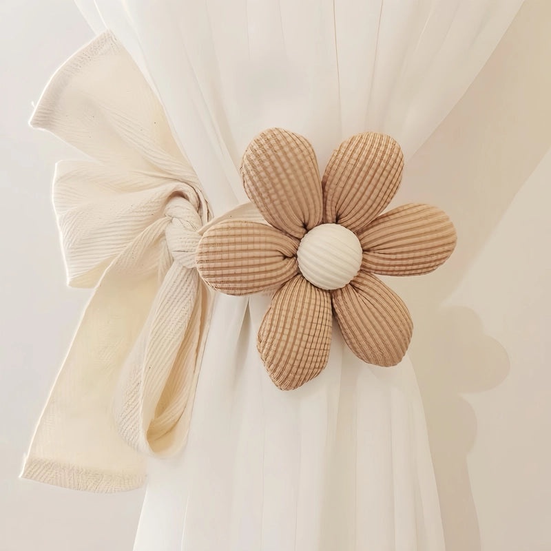 Modern Simple Hemp Rope Curtain Tiebacks with Magnetic Buckle | Home Decor Accessories