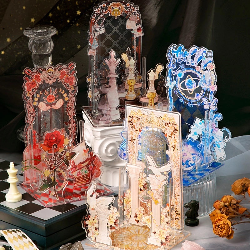 Elegant Geometric Acrylic Table Decor Standee for Women|Home Decor Accessories