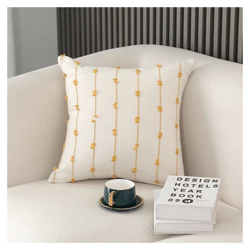 Striped Heart Pattern Polyester Pillow Covers for Bedding | Home Decor & Bedding