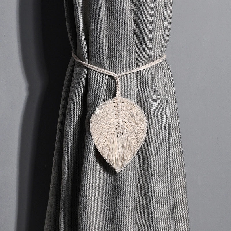 Bohemian Cotton Thread Strap with Pastoral Leaf Design|Fashion Accessories