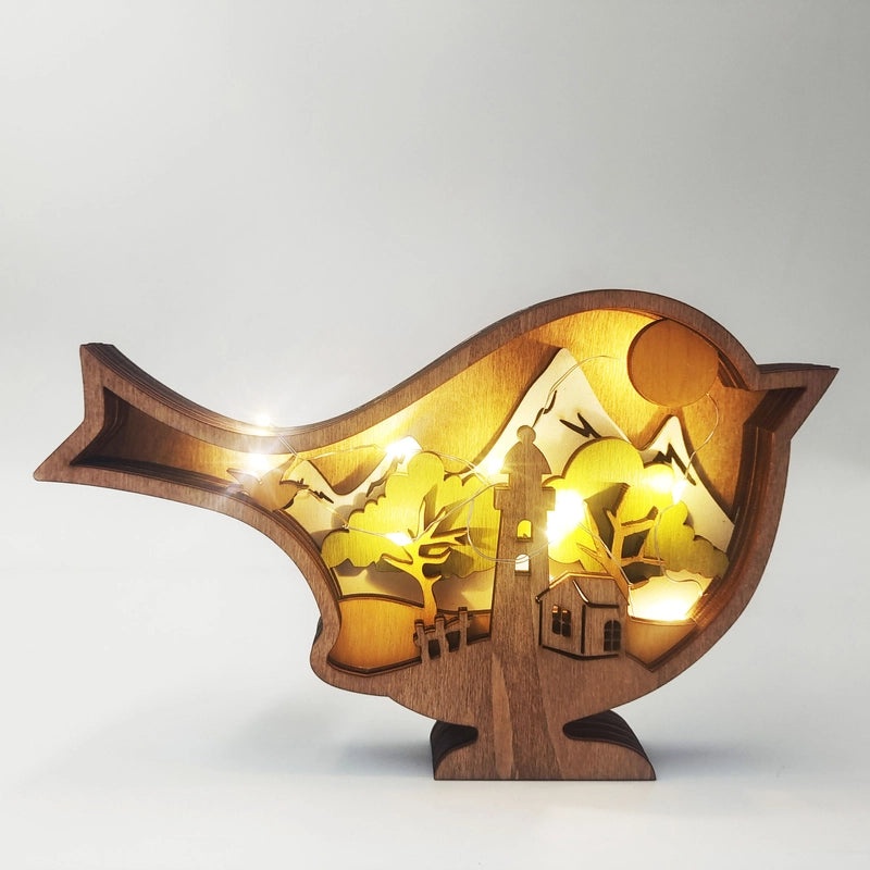 Handmade Wooden Office Decor Unique Cultural Art Ornaments | Home & Office Decor