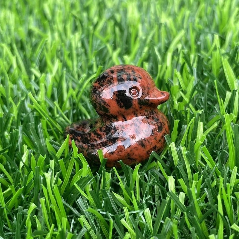 Retro Duck Natural Stone Ornament Cute Decorative Artificial Sculpture|Home Decor
