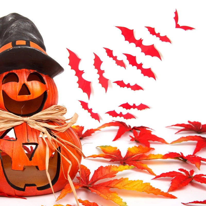 3D Halloween Bat Wall Decals Self-Adhesive PVC Stickers Spooky Home Party Decor|Halloween Decorations