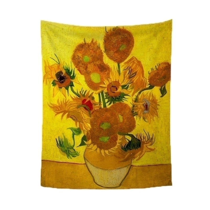 Preppy Style Oil Painting Polyester Wall Tapestry|Home Decor Tapestries