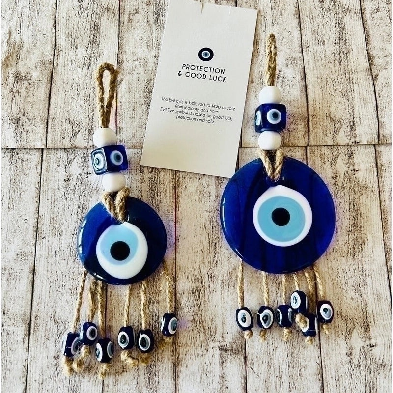 Ethnic-Inspired Devil's Eye Glass Pendant | Fashion Accessories
