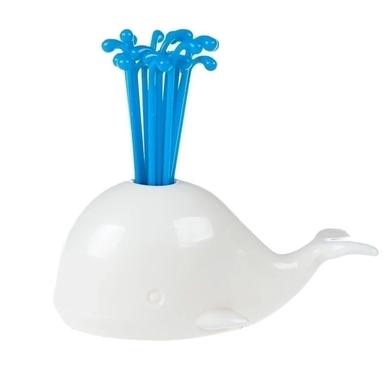 Adorable Whale Shaped Plastic Fruit Toothpick Single Piece|Kitchen & Dining Accessories