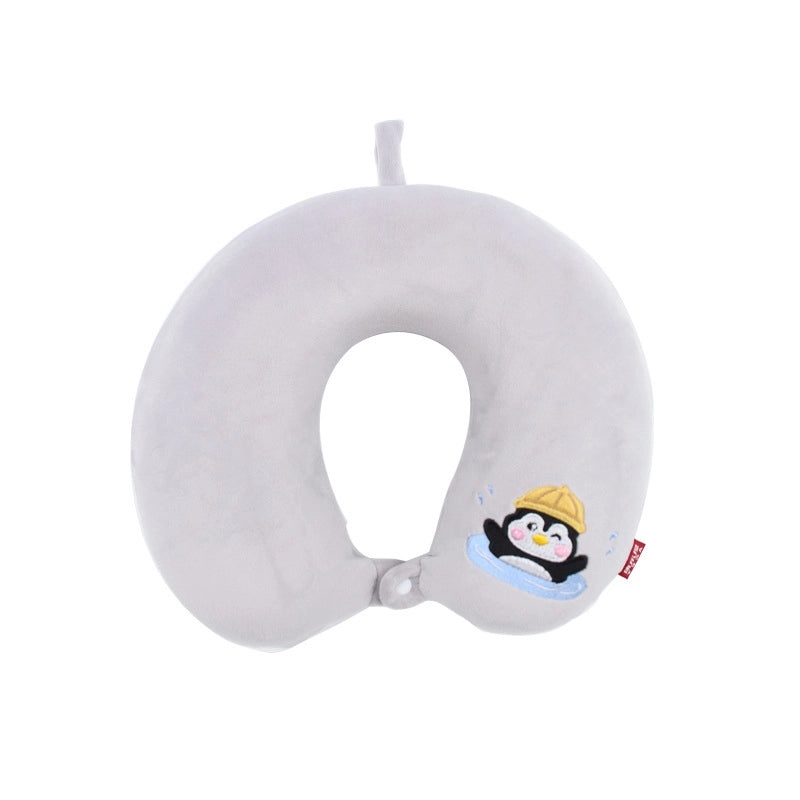 Cartoon Memory Foam U-Shaped Neck Pillow for Travel, Office, and Home | Travel Accessories