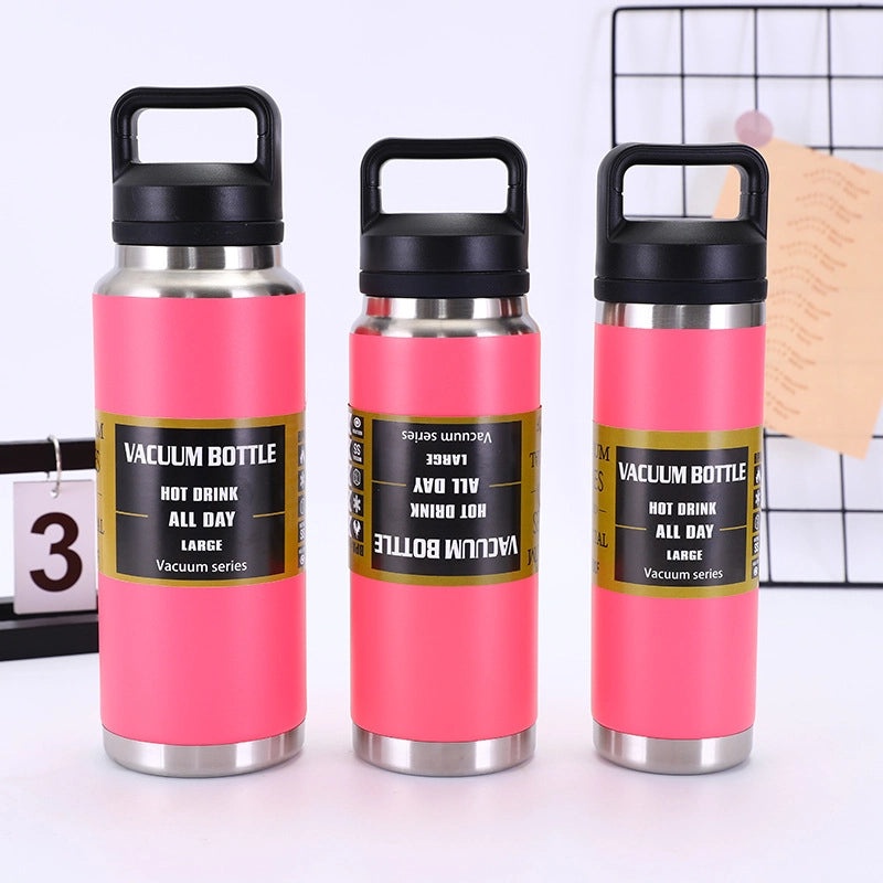 304 Stainless Steel Insulated Sports Water Bottle Portable Double-layer Vacuum Camping Flask|Outdoor Gear