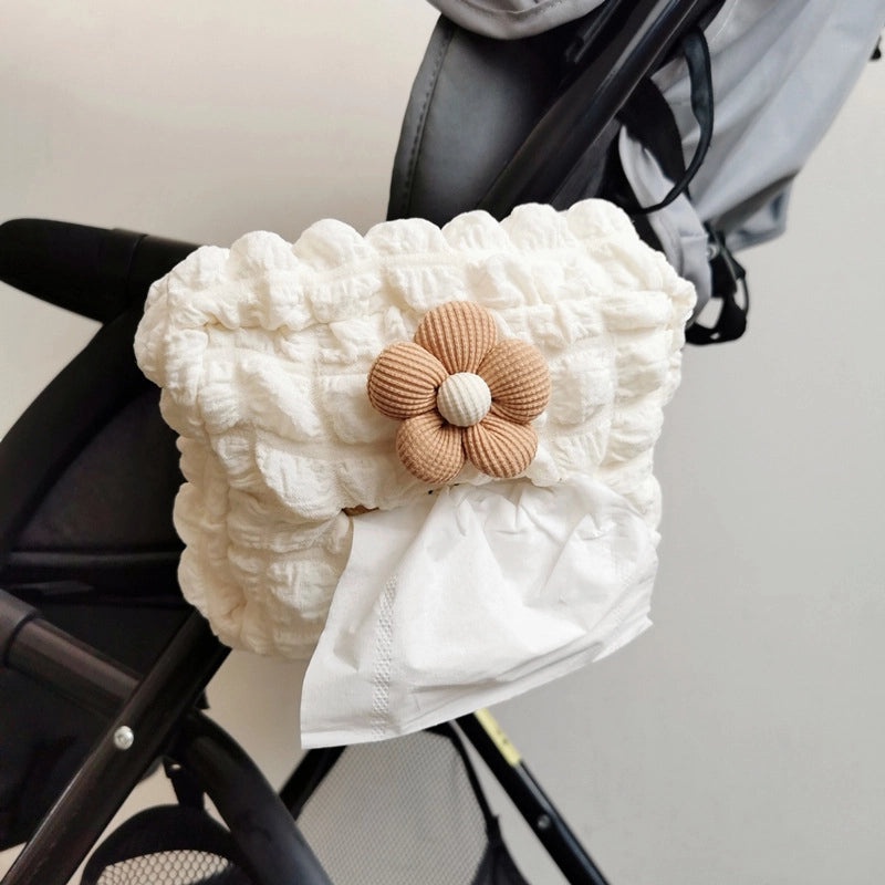 Multicolor Bubble Fiber Fabric Tissue Holder for Casual Vacation Use|Home & Living Accessories