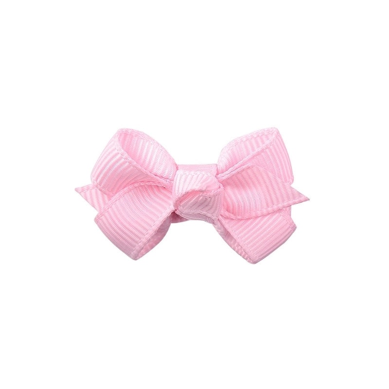 Classic Solid Color Baby Bow Hair Clips Set|Baby Accessories
