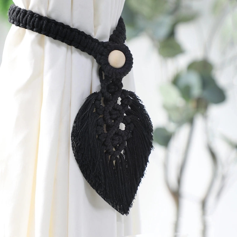 Bohemian Cotton Thread Strap with Pastoral Leaf Design|Fashion Accessories