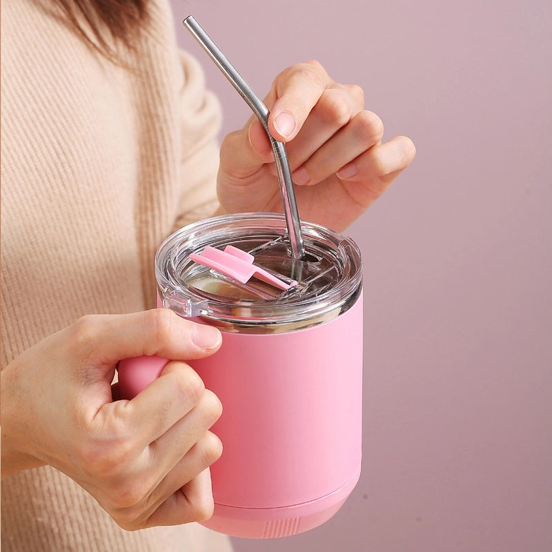 Stainless Steel Leak-proof Water Cup with Lid for Students and Household Use | Drinkware & Tumblers