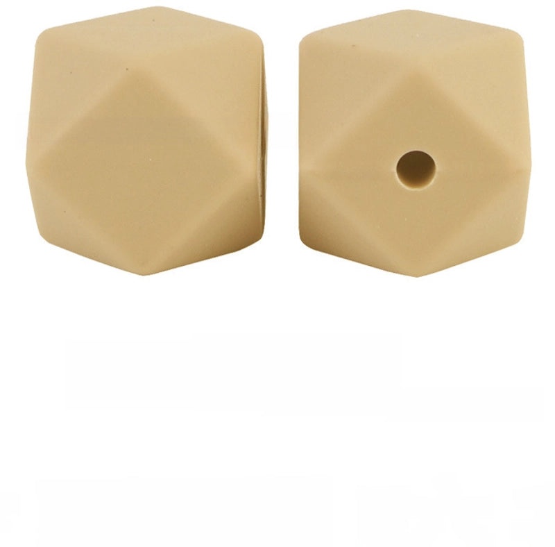 17mm Silicone Octagonal Beads for Pacifier Chains DIY Accessories | Baby & Mom Essentials