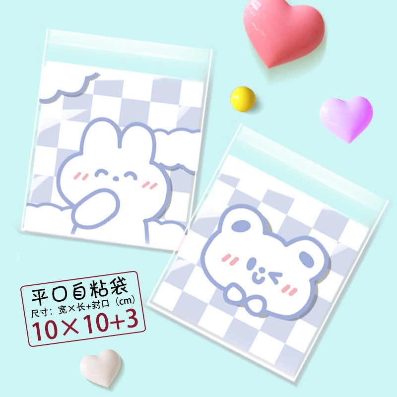 Happy Every Day Snowflake Crisp Cookie Self-adhesive Packaging Bags for Mooncake and Nougat Gifts|Packaging & Wrapping Supplies