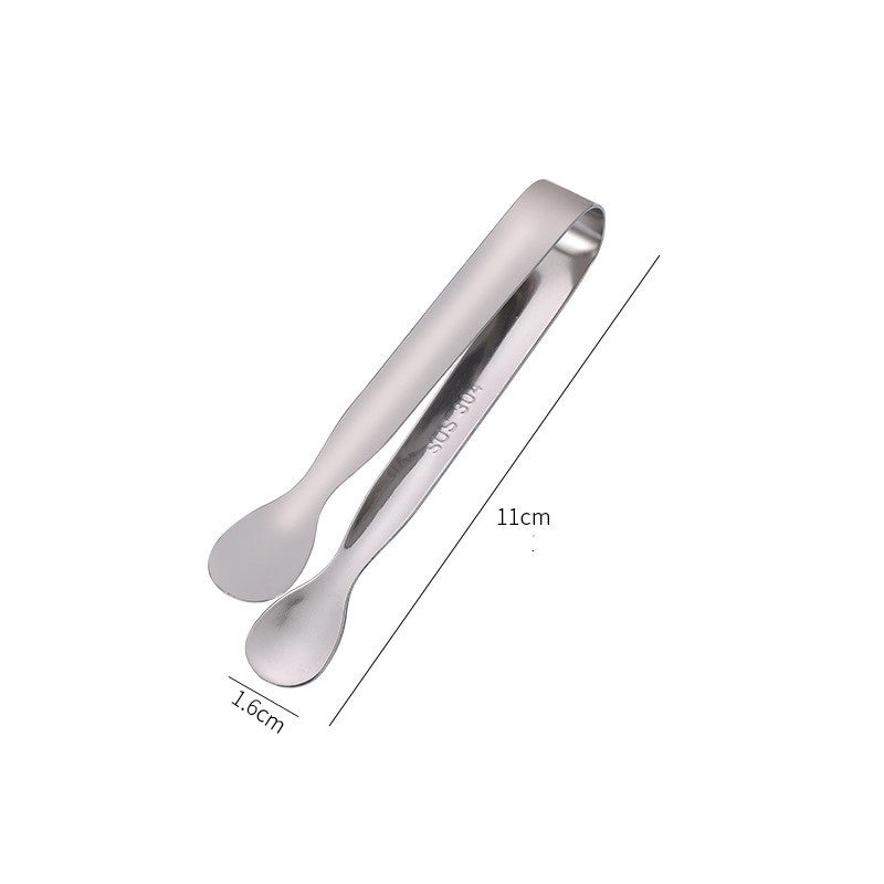 Stylish Solid Color Stainless Steel Food Tongs Single Piece | Kitchen Tools & Gadgets