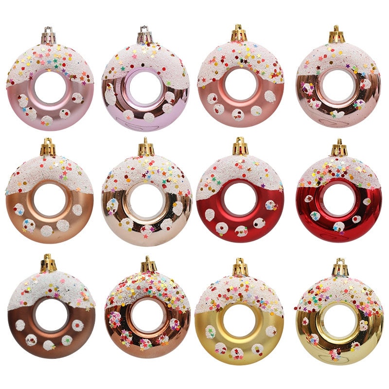 Christmas Minimalist Donut Hanging Ornaments for Daily Home Decor | Holiday Decorations