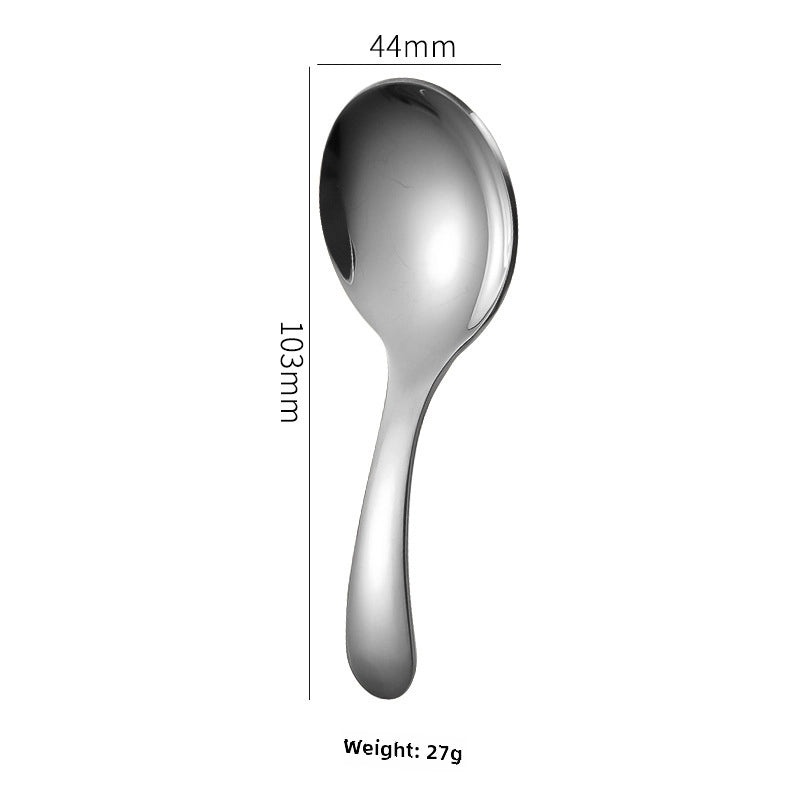 304 Stainless Steel Mini Spoon Short Handle Perfect for Kids Ice Cream Dessert Tea Travel Outdoor Use|Kitchen & Dining Accessories