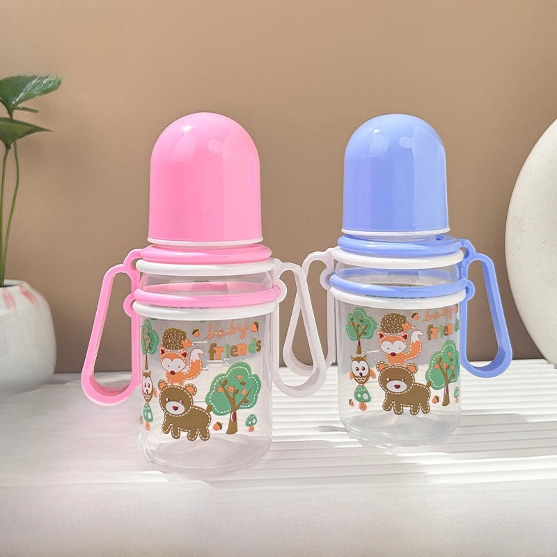 Baby Silicone Nipple Bottle with Handle | Baby Feeding Bottles & Cups