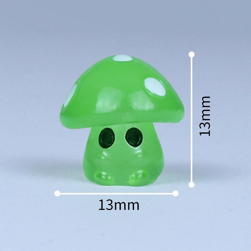 Glowing 5-Point Mushroom Elf Figurine Miniature Resin Landscape Craft Decoration|Home Decor & Figurines