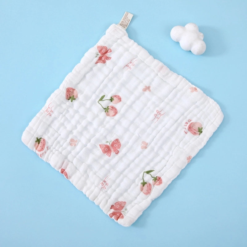 Adorable Cartoon Fruit and Fish Baby Burp Cloths Soft Infant Accessories|Baby Essentials