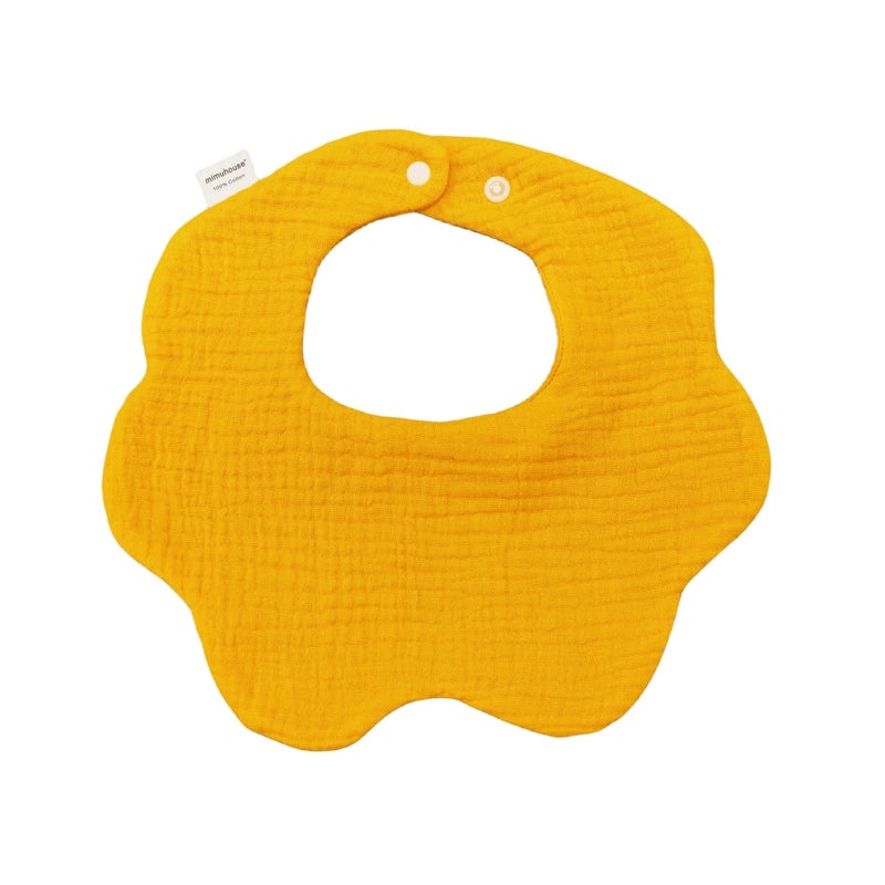 360 Degree Petal Shape Baby Bib Soft Cotton Newborn Saliva Towel Adjustable Infant Drool Bib|Baby Accessories