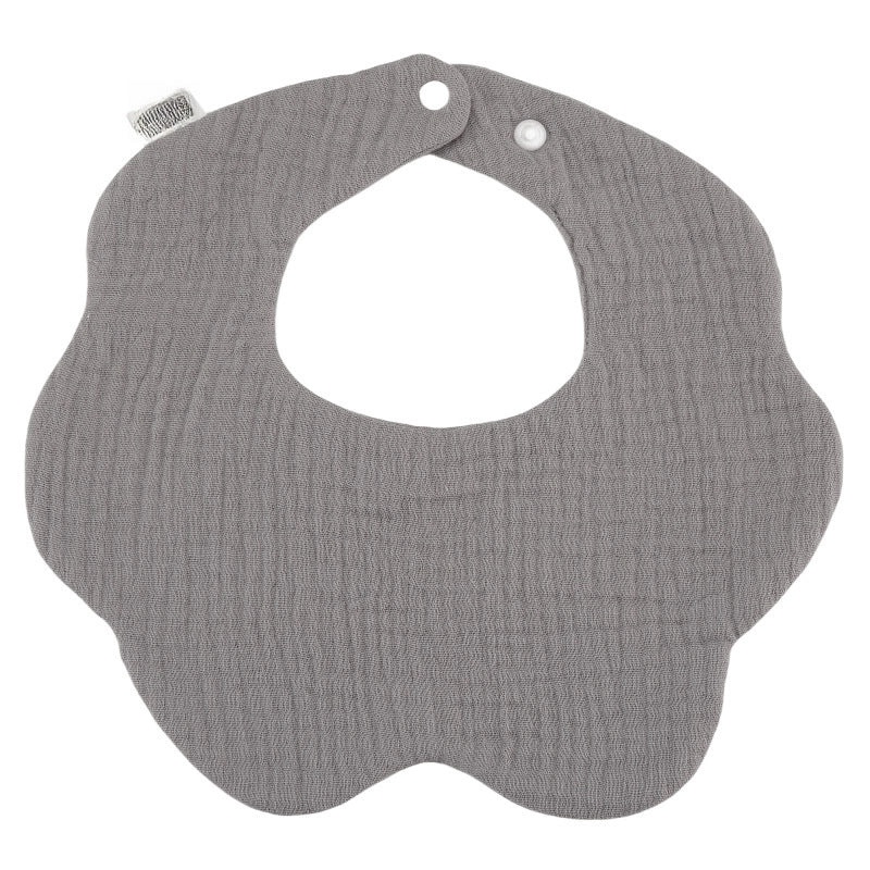 360 Degree Petal Shape Baby Bib Soft Cotton Newborn Saliva Towel Adjustable Infant Drool Bib|Baby Accessories