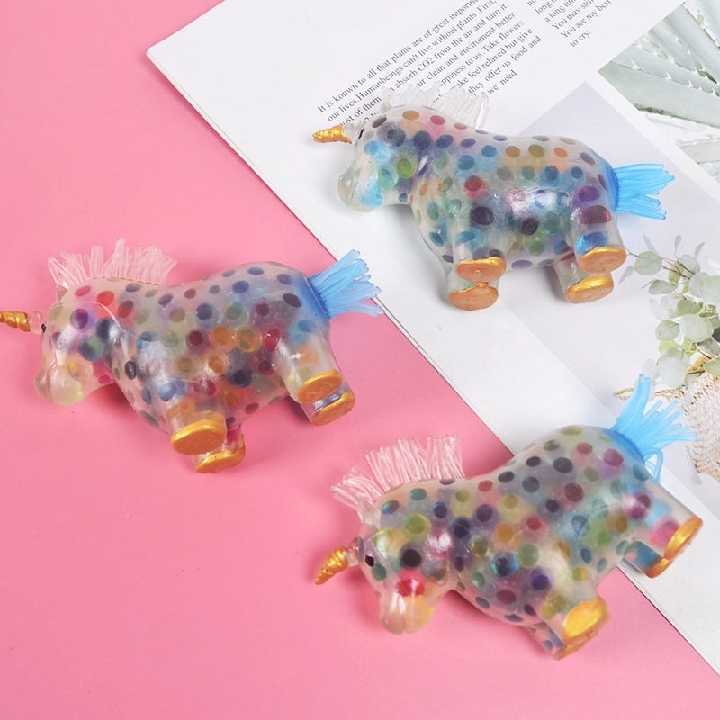 Luminous Colored Beads Stress Relief Toy Slow Rebound TPR Pet Animal Music Squeeze Decompression|Pet Toys & Accessories