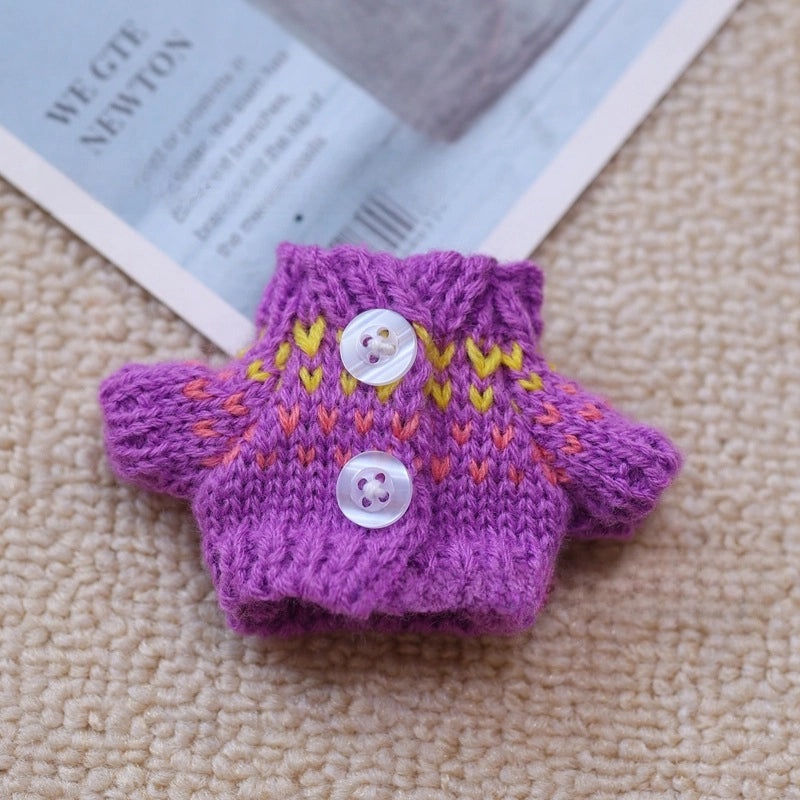 West Highland Hanging Button Sweater for Small Cotton Dolls | Doll Clothes & Accessories